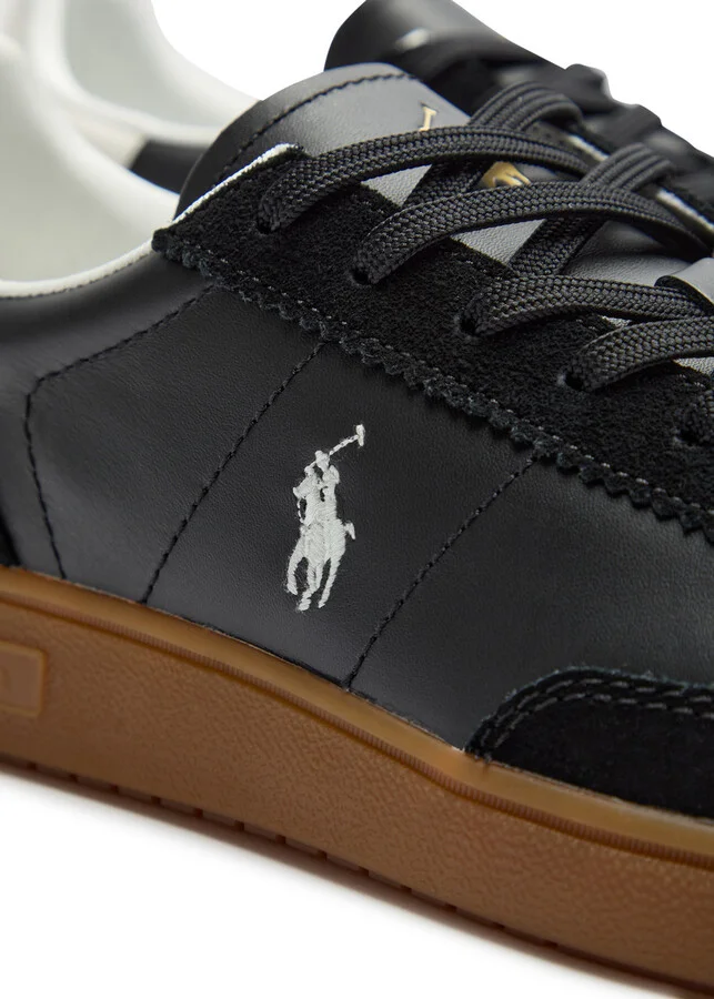 Polo Ralph Lauren Bedford Panelled Leather Sneakers - Image 4