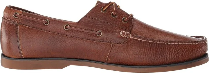 Polo Ralph Lauren Bienne Boat Shoe Men's Flat Shoes Tan Oiled Tumbled Leather : 7 M - Image 8