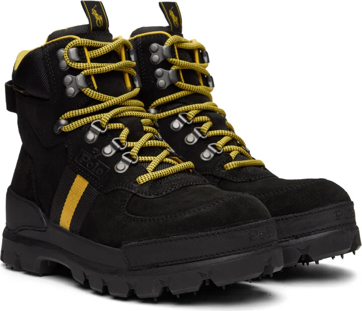 Polo Ralph Lauren Black Oslo Boots - Image 4