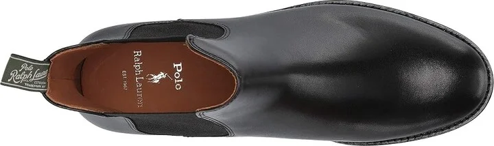 Polo Ralph Lauren Bryson Chelsea Boot Men's Shoes Black Dress Calf : 7 D - Medium, Leather - Image 3