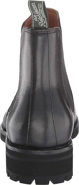 Polo Ralph Lauren Bryson Chelsea Boot Men's Shoes Black Dress Calf : 7 D - Medium, Leather - Image 5