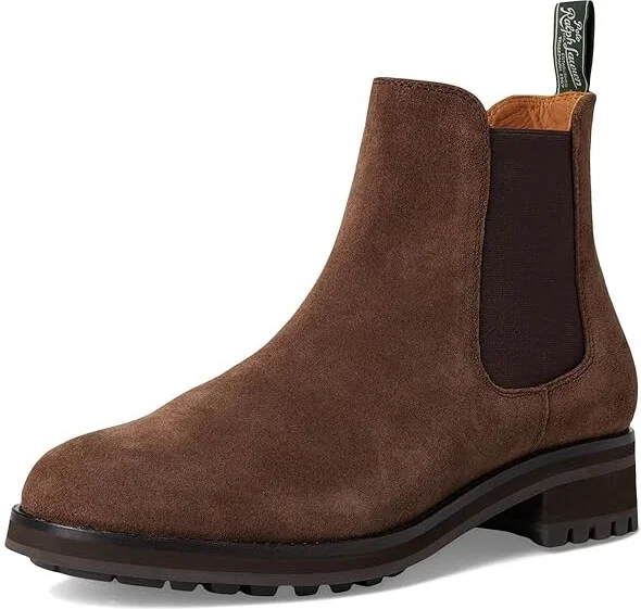 Polo Ralph Lauren Bryson Chelsea Boot Men's Shoes Brown 1 : 10 D - Medium, Suede/Leather - Image 5