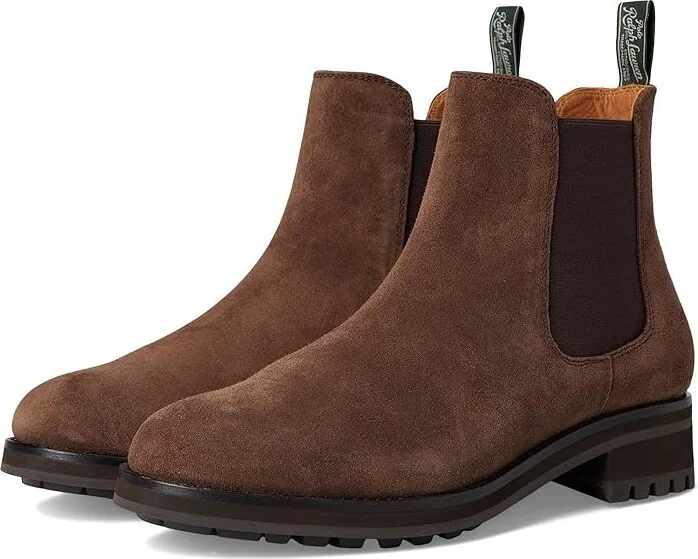 Polo Ralph Lauren Bryson Chelsea Boot Men's Shoes Brown 1 : 10 D - Medium, Suede/Leather
