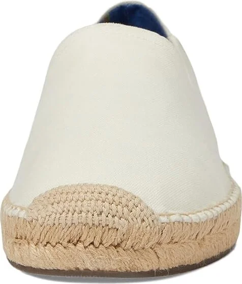 Polo Ralph Lauren Cevio Slip Men's Shoes Cream : 7 D - Medium, Cotton/Canvas - Image 5