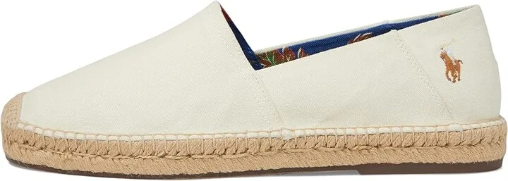 Polo Ralph Lauren Cevio Slip Men's Shoes Cream : 7 D - Medium, Cotton/Canvas - Image 6