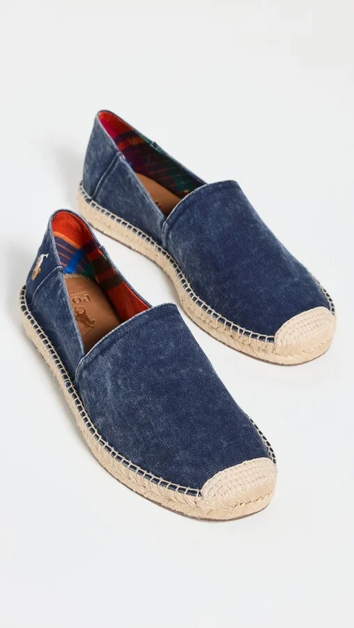 Polo Ralph Lauren Cevio Slip Washed Canvas Espadrilles - Image 3
