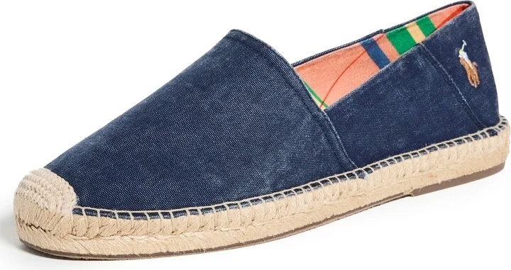 Polo Ralph Lauren Cevio Slip Washed Canvas Espadrilles