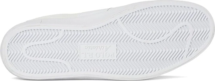 Polo Ralph Lauren Court Vulc Leather-suede Sneaker Men's Shoes Bianco : 12 D - Medium, Leather/Rubber/Suede - Image 3