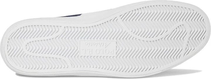 Polo Ralph Lauren Court Vulc Leather-suede Sneaker Men's Shoes Navy : 8 D - Medium, Leather/Rubber/Suede - Image 3