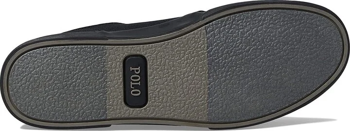 Polo Ralph Lauren Faxon Low-Top Canvas Sneaker Men's Lace up casual Shoes Polo Black/Grey : 7.5 M - Image 3