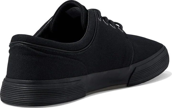 Polo Ralph Lauren Faxon Low-Top Canvas Sneaker Men's Lace up casual Shoes Polo Black/Grey : 7.5 M - Image 4