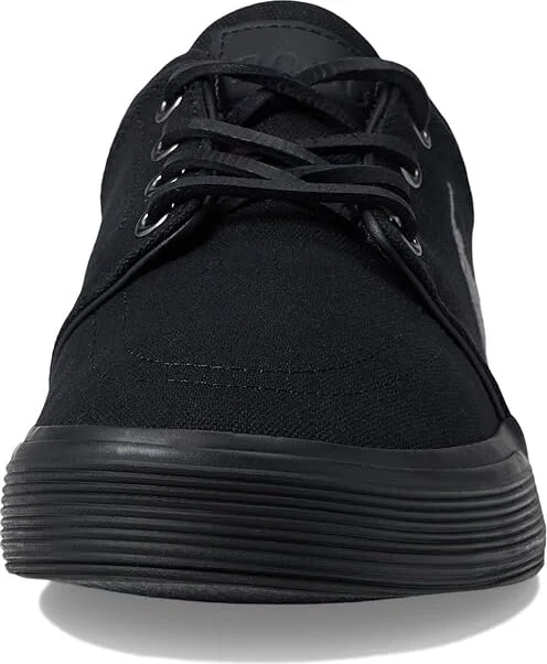 Polo Ralph Lauren Faxon Low-Top Canvas Sneaker Men's Lace up casual Shoes Polo Black/Grey : 7.5 M - Image 5