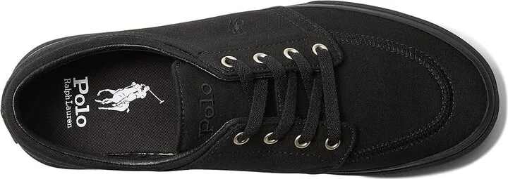 Polo Ralph Lauren Faxon X Low-Top Canvas Sneaker Men's Shoes Black/Black : 10.5 D - Medium - Image 2