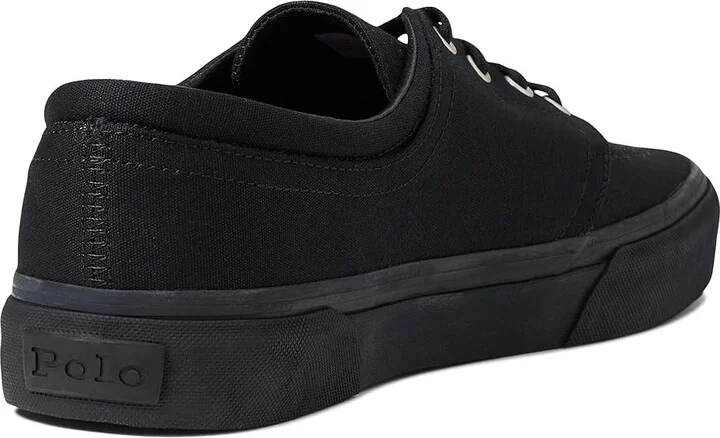 Polo Ralph Lauren Faxon X Low-Top Canvas Sneaker Men's Shoes Black/Black : 10.5 D - Medium - Image 4