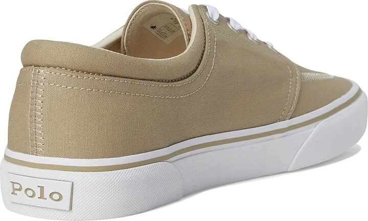 Polo Ralph Lauren Faxon X Low-Top Canvas Sneaker Men's Shoes Hampton Khaki/Multi : 10 D - Medium - Image 4