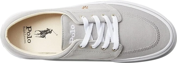 Polo Ralph Lauren Faxon X Low-Top Canvas Sneaker Men's Shoes Soft Grey/Multi : 7 D - Medium - Image 2