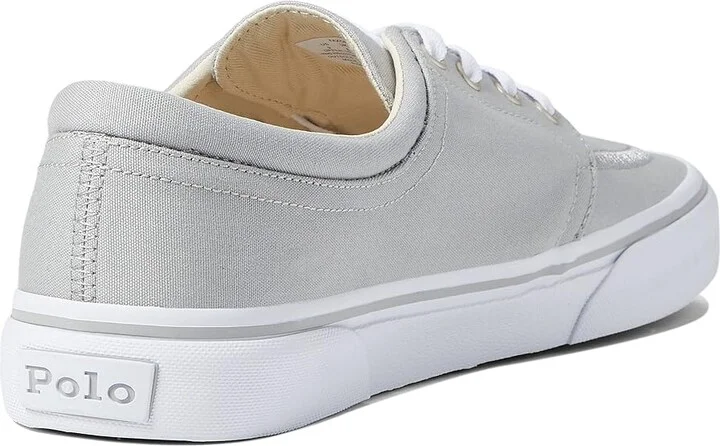 Polo Ralph Lauren Faxon X Low-Top Canvas Sneaker Men's Shoes Soft Grey/Multi : 7 D - Medium - Image 4