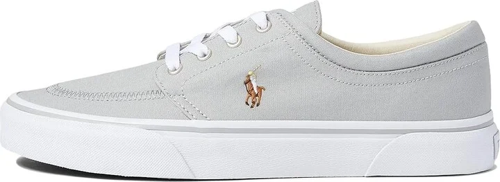 Polo Ralph Lauren Faxon X Low-Top Canvas Sneaker Men's Shoes Soft Grey/Multi : 7 D - Medium - Image 6