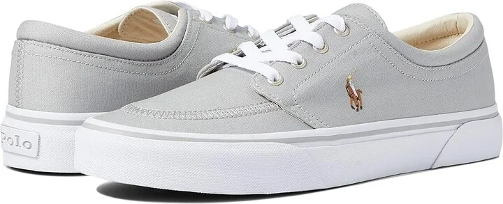 Polo Ralph Lauren Faxon X Low-Top Canvas Sneaker Men's Shoes Soft Grey/Multi : 7 D - Medium