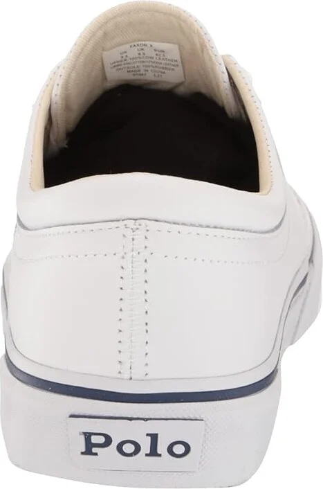 Polo Ralph Lauren Faxon X Men's Shoes White : 11 D - Medium, Leather/Textile - Image 4