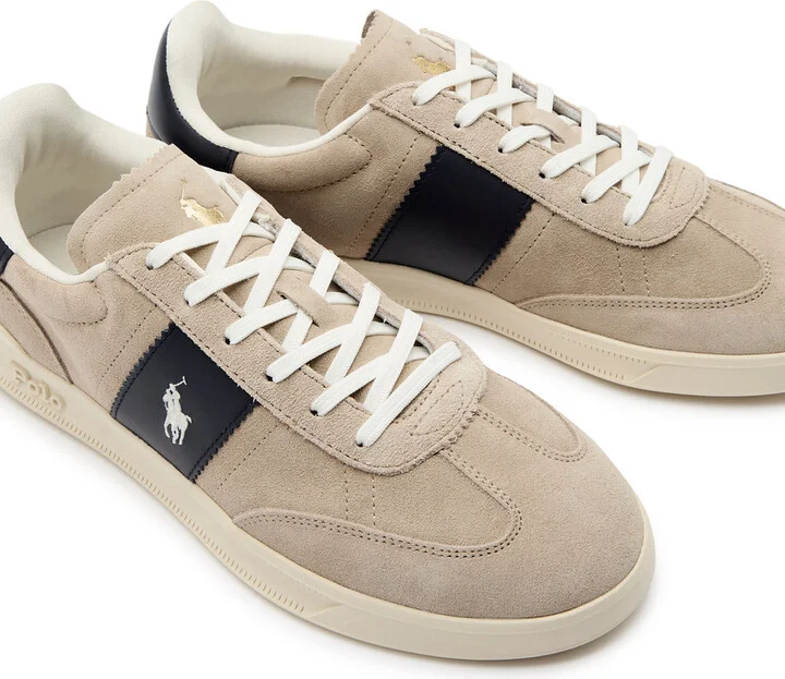 Polo Ralph Lauren Heritage Aera Panelled Suede Sneakers - Image 3