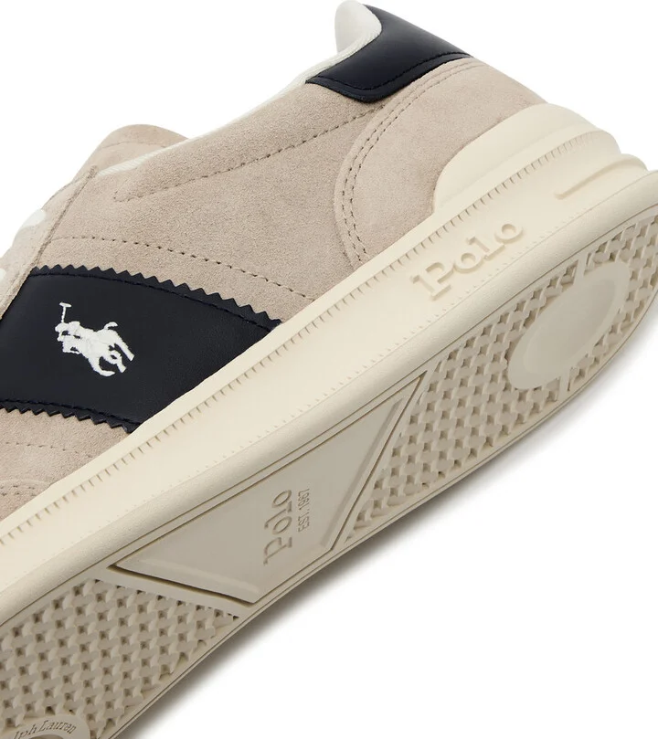 Polo Ralph Lauren Heritage Aera Panelled Suede Sneakers - Image 4