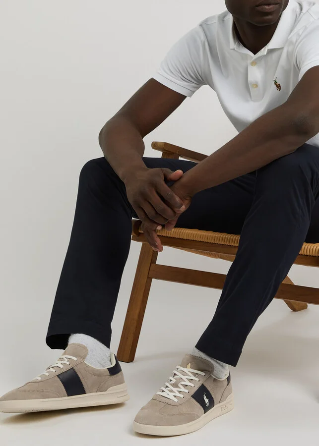 Polo Ralph Lauren Heritage Aera Panelled Suede Sneakers - Image 5