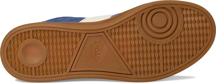 Polo Ralph Lauren Heritage Aera Suede Sneaker Men's Shoes Light Navy/Cream : 10.5 D - Medium, Leather/Suede - Image 3