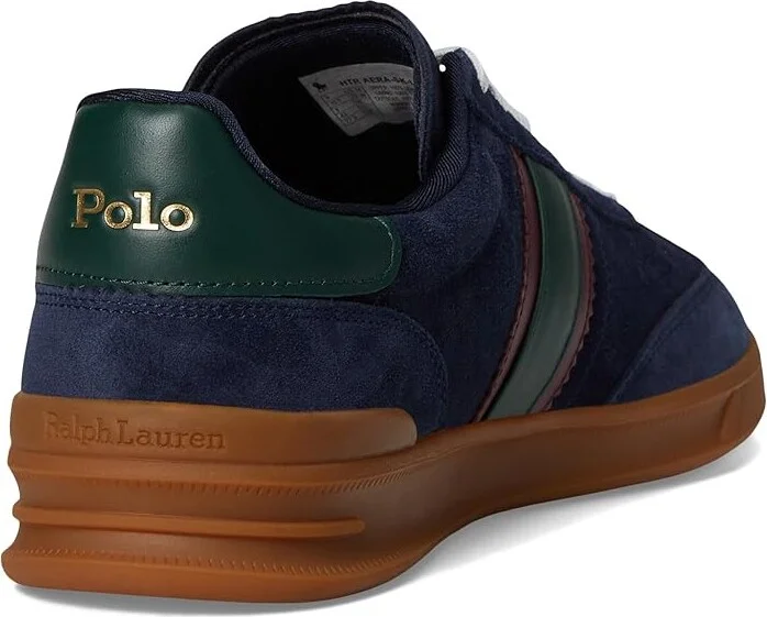 Polo Ralph Lauren Heritage Aera Suede Sneakers Men's Shoes Navy/Wine/Forest : 7.5 D - Medium, Leather - Image 4