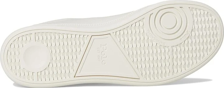 Polo Ralph Lauren Heritage Court II Leather Sneakers Men's Shoes White/Navy/Forest : 13 D - Medium - Image 3