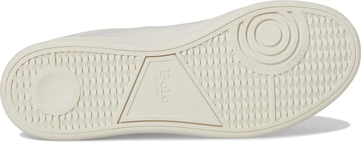 Polo Ralph Lauren Heritage Court II Leather Sneakers Men's Shoes White/Navy/Wine : 7.5 D - Medium - Image 3