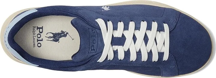 Polo Ralph Lauren Heritage Court II Men's Shoes Navy/Light Blue : 12 D - Medium, Leather - Image 2