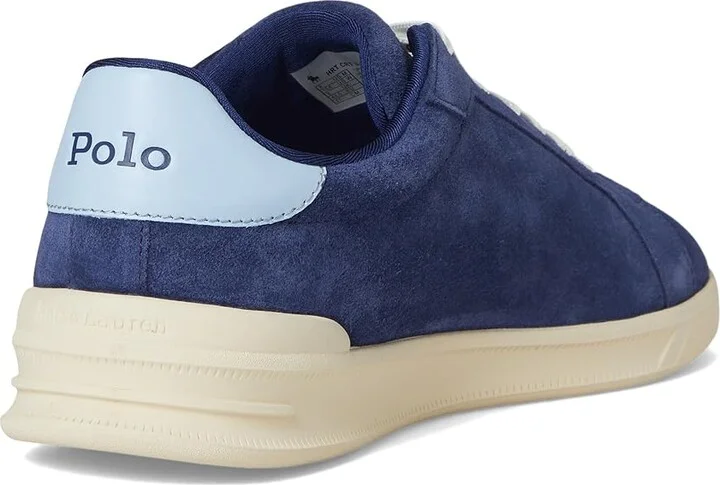 Polo Ralph Lauren Heritage Court II Men's Shoes Navy/Light Blue : 12 D - Medium, Leather - Image 4