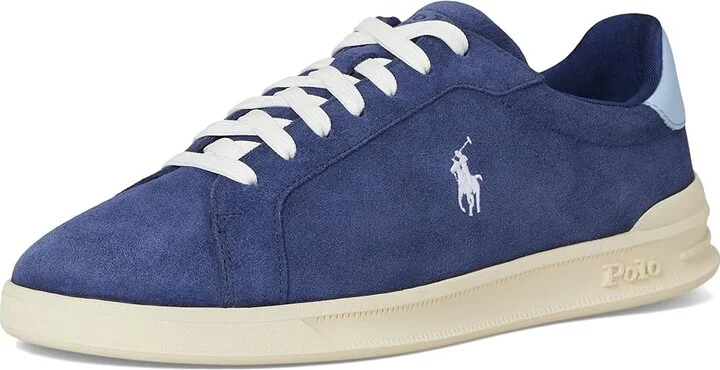 Polo Ralph Lauren Heritage Court II Men's Shoes Navy/Light Blue : 12 D - Medium, Leather - Image 5