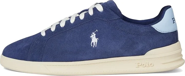 Polo Ralph Lauren Heritage Court II Men's Shoes Navy/Light Blue : 12 D - Medium, Leather - Image 6