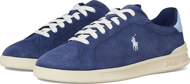 Polo Ralph Lauren Heritage Court II Men's Shoes Navy/Light Blue : 12 D - Medium, Leather