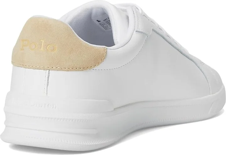 Polo Ralph Lauren Heritage Court II Men's Shoes White/Bone : 15 D - Medium, Leather - Image 4