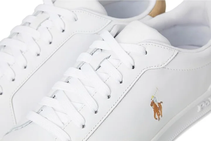 Polo Ralph Lauren Heritage Court II Men's Shoes White/Bone : 15 D - Medium, Leather - Image 7
