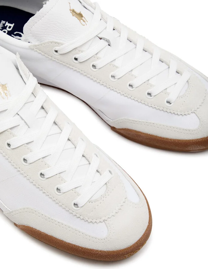 Polo Ralph Lauren Hester Panelled Canvas Sneakers - Image 3