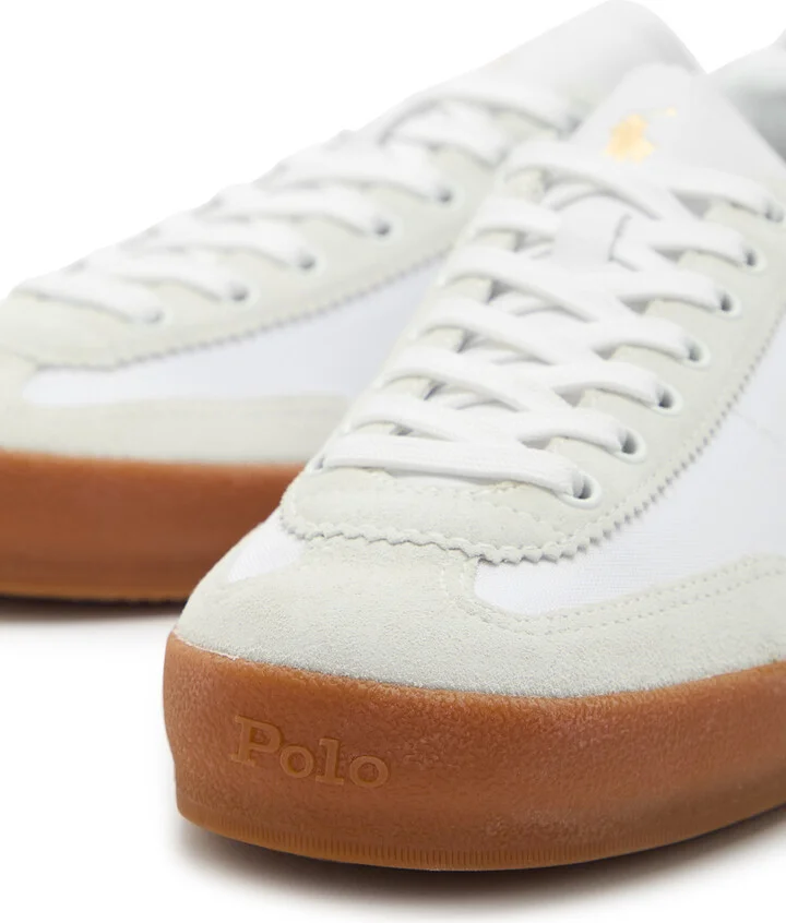 Polo Ralph Lauren Hester Panelled Canvas Sneakers - Image 4