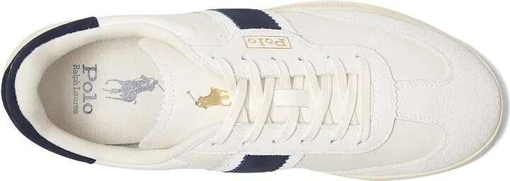 Polo Ralph Lauren Htr Aera Men's Shoes Bianco/Navy : 14 D - Medium, Leather/Rubber/Suede - Image 2
