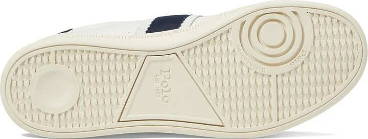 Polo Ralph Lauren Htr Aera Men's Shoes Bianco/Navy : 14 D - Medium, Leather/Rubber/Suede - Image 3
