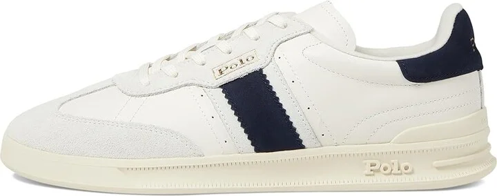 Polo Ralph Lauren Htr Aera Men's Shoes Bianco/Navy : 14 D - Medium, Leather/Rubber/Suede - Image 6