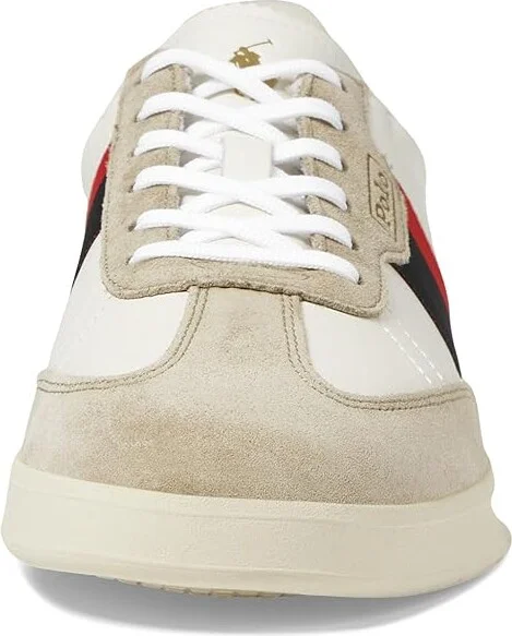 Polo Ralph Lauren Htr Aera Men's Shoes Milkshake/Black/Red : 11 D - Medium, Leather/Rubber/Suede - Image 5