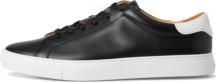 Polo Ralph Lauren Jermain Sneakerss Men's Shoes Black : 10 D - Medium, Leather - Image 6