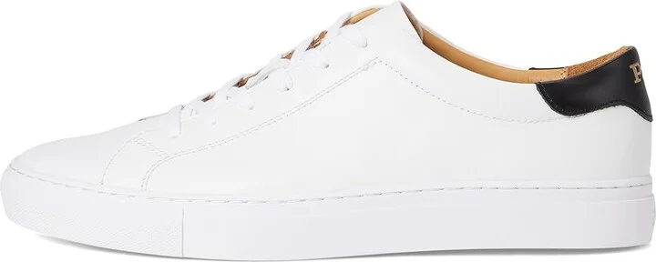 Polo Ralph Lauren Jermain Sneakerss Men's Shoes White : 13 D - Medium, Leather - Image 6