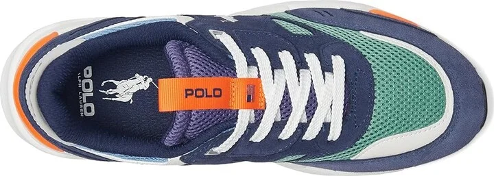 Polo Ralph Lauren Jogger Suede Mesh Sneaker Men's Shoes Head of Charles Color-Block : 11.5 D - Medium, Leather/Textile - Image 2