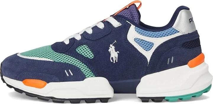 Polo Ralph Lauren Jogger Suede Mesh Sneaker Men's Shoes Head of Charles Color-Block : 11.5 D - Medium, Leather/Textile - Image 6