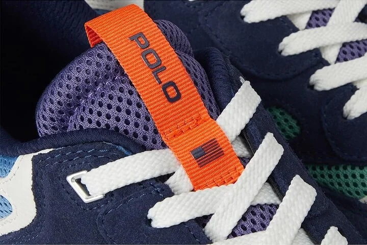 Polo Ralph Lauren Jogger Suede Mesh Sneaker Men's Shoes Head of Charles Color-Block : 11.5 D - Medium, Leather/Textile - Image 7