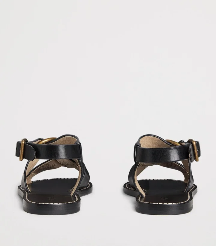 Polo Ralph Lauren Leather Double O-Ring Sandals - Image 3